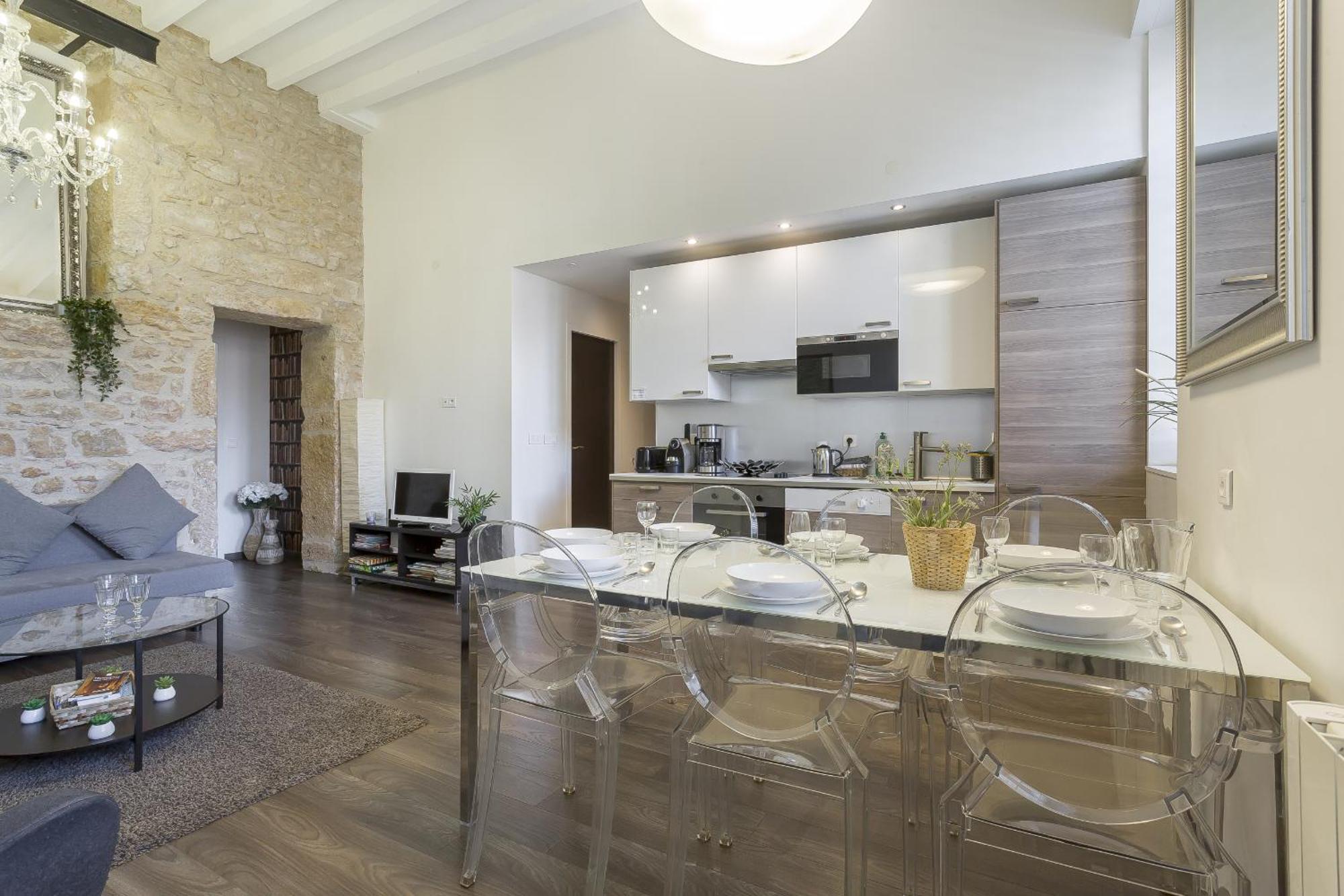 Le Jacquard Garage Lyon Centre Pour 2 A 8 Pers Apartman Szoba fotó